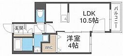 MOCA 1LDKの間取図画像