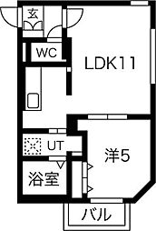 AYパティオ 1LDKの間取図画像