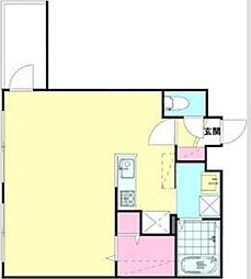 モルティーニ東札幌 1LDKの間取図画像