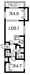 ステラ本郷1 2LDKの間取図画像