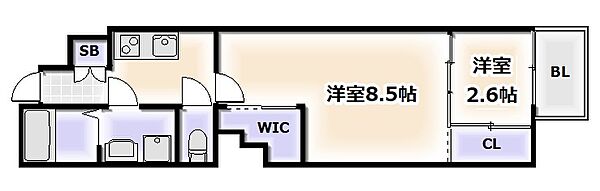 大阪府大阪市浪速区日本橋4丁目(賃貸マンション2K・13階・32.57㎡)の写真 その2