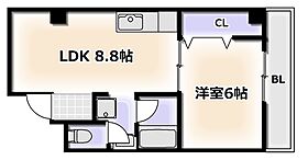 大阪府大阪市浪速区元町2丁目（賃貸マンション1LDK・3階・53.34㎡） その2