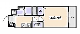 大阪府大阪市浪速区芦原1丁目（賃貸マンション1K・6階・22.64㎡） その2