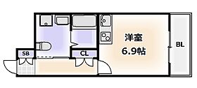 大阪府大阪市浪速区日本橋5丁目（賃貸マンション1R・9階・21.75㎡） その2