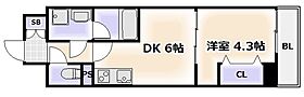 大阪府大阪市西成区松3丁目（賃貸マンション1DK・2階・28.23㎡） その2