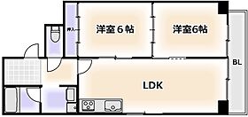 大阪府大阪市浪速区元町1丁目（賃貸マンション2LDK・4階・50.00㎡） その2