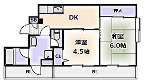 大阪府大阪市浪速区敷津東3丁目（賃貸マンション2LDK・7階・41.00㎡） その2