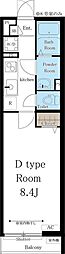 リブリ・YaEn 1Kの間取図画像