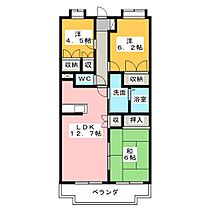 ラークビレッジ  ｜ 静岡県富士市松本（賃貸マンション3LDK・4階・65.49㎡） その2