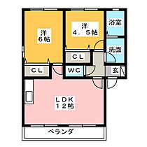 ディアコート田代  ｜ 静岡県富士市天間（賃貸アパート2LDK・2階・55.12㎡） その2