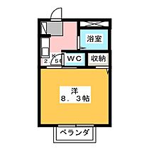 アビテM　Ｂ  ｜ 静岡県富士市岩本（賃貸アパート1K・2階・24.42㎡） その2