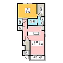 フォンテーヌ・イー  ｜ 静岡県富士市今泉（賃貸アパート1LDK・1階・45.33㎡） その2