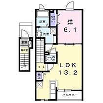 プリマヴェーラ　ミモザ 203 ｜ 静岡県富士市長通75番地4（賃貸アパート1LDK・2階・46.90㎡） その2