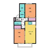 セジュール貫井 201 ｜ 静岡県富士市岩本（賃貸アパート2LDK・2階・52.00㎡） その2