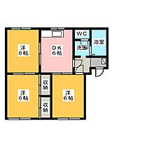 ハウス代官Ａ  ｜ 静岡県富士市宮島（賃貸アパート3DK・2階・51.50㎡） その2