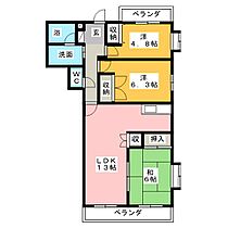 Ｋボヌール  ｜ 静岡県富士市石坂（賃貸マンション3LDK・2階・68.12㎡） その2