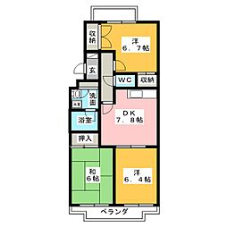 間取図画像 3DK