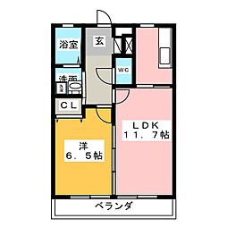 間取図画像 1LDK