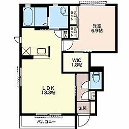 間取図画像 1LDK