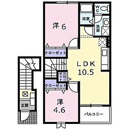 ボニータテラ 2LDKの間取図画像
