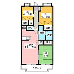 ラークビレッジ 3LDKの間取図画像