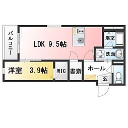 F-Chopin(エフショパン) 1LDKの間取図画像