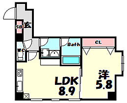 サンビルダー北野異人館通  ｜ 兵庫県神戸市中央区北野町4丁目（賃貸マンション1LDK・2階・40.00㎡） その2