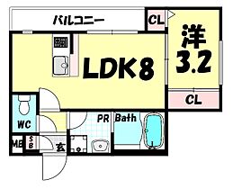 エハコ日暮通  ｜ 兵庫県神戸市中央区日暮通5丁目（賃貸マンション1LDK・1階・28.59㎡） その2