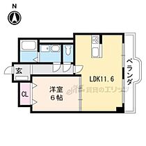 滋賀県守山市吉身1丁目（賃貸マンション1LDK・6階・40.00㎡） その2