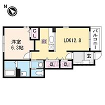 滋賀県甲賀市水口町暁（賃貸アパート1LDK・1階・46.49㎡） その2