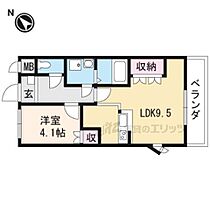 レジデンスコモド 206 ｜ 滋賀県東近江市宮荘町（賃貸アパート1LDK・2階・33.00㎡） その2