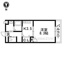 長谷川ＭＳ 205 ｜ 滋賀県野洲市吉地（賃貸アパート1DK・2階・34.92㎡） その2