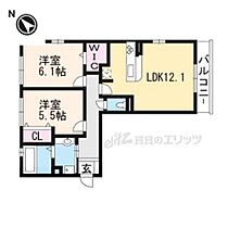 滋賀県草津市青地町（賃貸アパート2LDK・3階・58.34㎡） その2