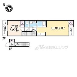 Mr.7 1LDKの間取図画像
