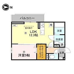 間取図画像 1LDK