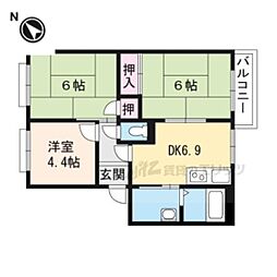 シティパレス南 3DKの間取図画像