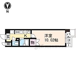 アートプラザ124 1Kの間取図画像