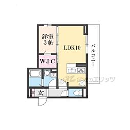 the Earth.01 1LDKの間取図画像