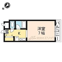エミネンスコート瀬田 1Kの間取図画像