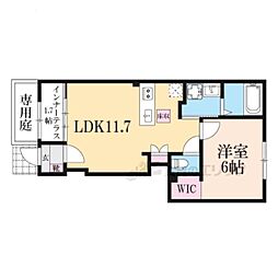 フィール エアフォルク 1LDKの間取図画像