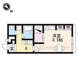 レオパレス沢田 1Kの間取図画像