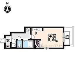 ハイツ喜望峰 ワンルームの間取図画像