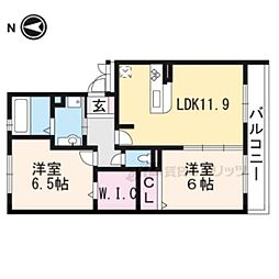 Blezio11 2LDKの間取図画像
