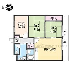 NaSu8 3DKの間取図画像