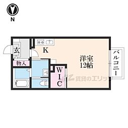 ハピネス ワンルームの間取図画像