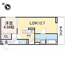 滋賀県栗東市北中小路（賃貸アパート1LDK・1階・41.86㎡） その2