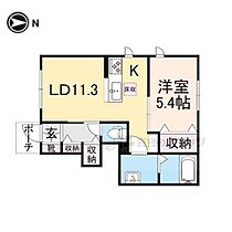 Ｖｉｌｌａ　ポプラ 101 ｜ 滋賀県米原市顔戸（賃貸アパート1LDK・1階・42.56㎡） その2