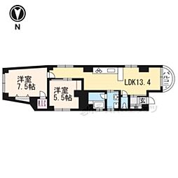 KUSANOMIYA 2LDKの間取図画像