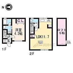 maison大宮 1LDKの間取図画像