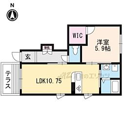 グランメゾン 1LDKの間取図画像